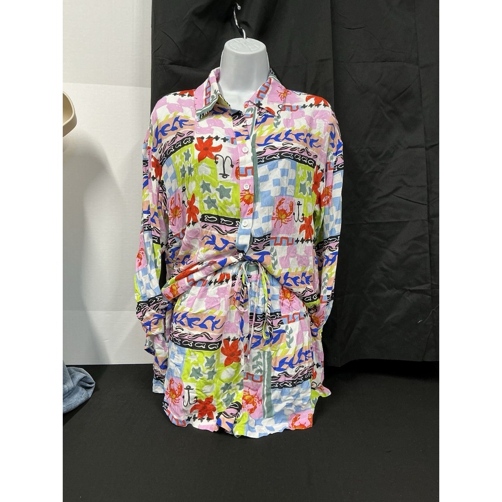 NWT Princess Polly Ayrton Matching Short Set Size US 2 UK 6 Cover Up Beach Vacay